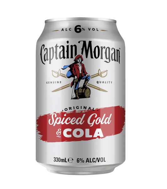 Captain Morgan Gold & Cola 375ml Can