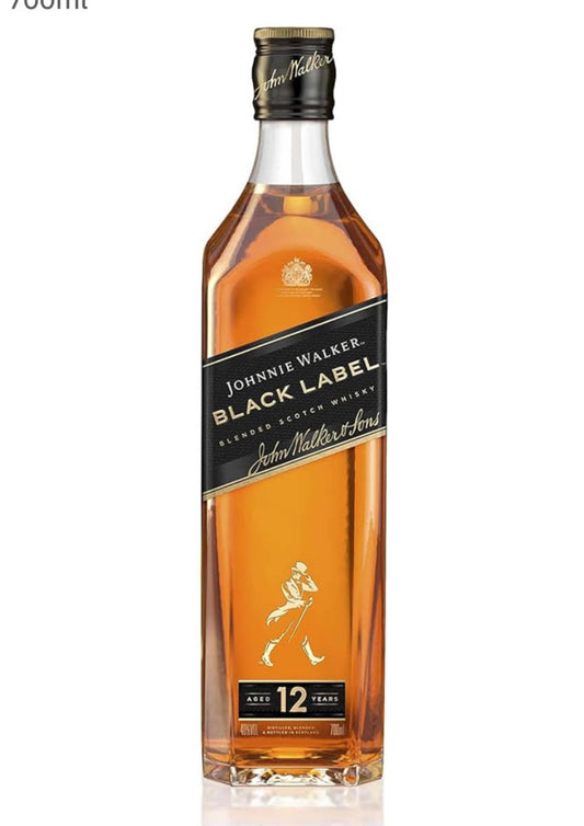 Johnnie Walker Black Label Blended 12 year old Scotch Whisky 700ml