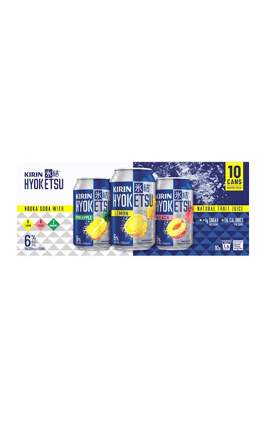 SALE $49.00 each - 2 only - Kirin Hyoketsu Mixed 10 Pack - Cans - 330ml