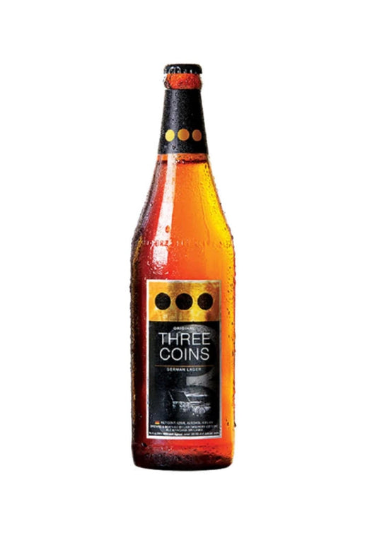 Three Coin Lager Long Neck Bottle 625ml