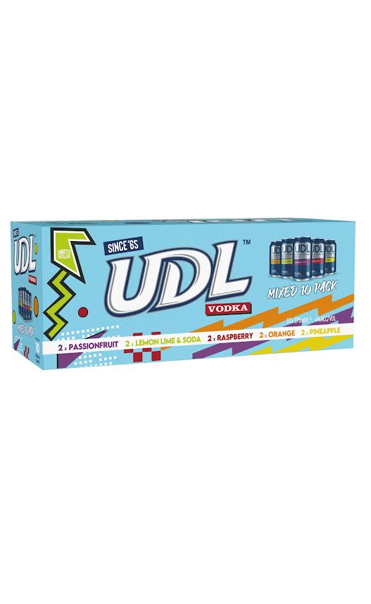 SALE $49.00 each - 2 only - UDL Mixed 10 Pack - Cans - 375ml