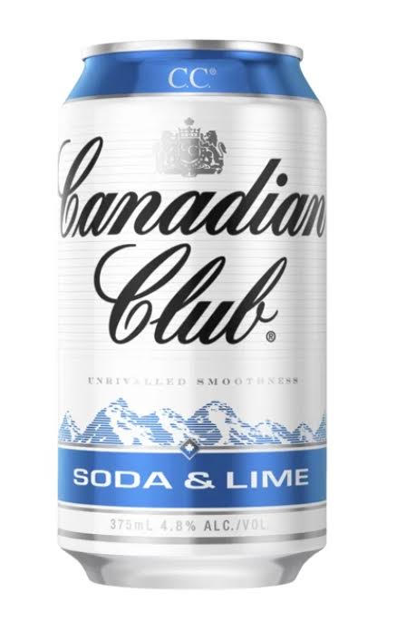 Canadian Club with soda & lime